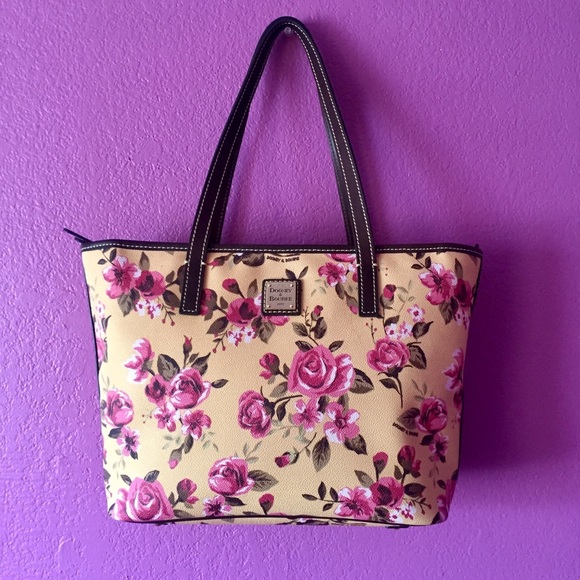 NWT Dooney & Bourke Rose Cabbage Shopper - Picture 3 of 7